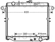 Радиатор охлаждения 1HDFTE 4.2 -1026848SX Stellox для TOYOTA LAND CRUISER