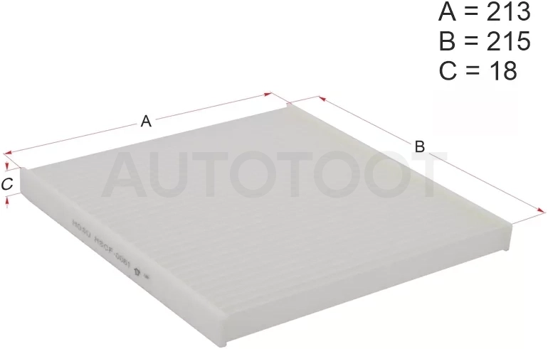 Фильтр салона TOYOTA IPSUM 01-09/HARRIER/LEXUS RX 03-08/LAND CRUISER PRADO 120 02-09