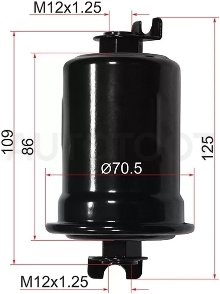 Фильтр топливный TOYOTA LAND CRUISER PRADO/HILUX 3RZFE 95-02