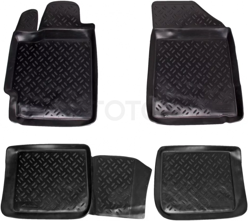 Ковры для Toyota Camry (07-11), 4 шт., выс.борт, ТЭП, черн.
