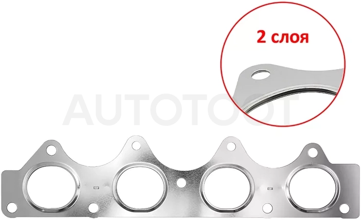 Прокладка выпускного коллектора HYUNDAI SOLARIS/ KIA RIO 11- G4FC 1,6/G4FA 1,4