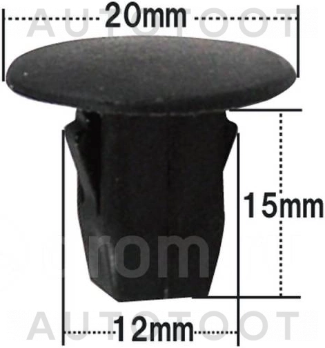 Клипса 9046709142 -KJ1266 Masuma для TOYOTA COROLLA