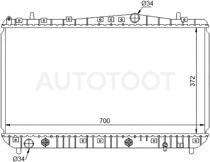 Радиатор Chevrolet Lacetti 04-13 / Tacuma 02-08