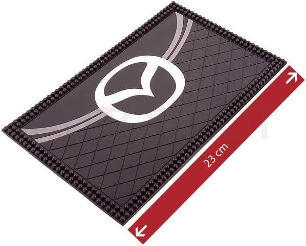 Mazda Коврик панели противоскользящий SW плоский волна с эмблемой 230*135*5мм - Артикул HX40MAZDA - Производитель TechWit - Фото, Отзывы, Цены