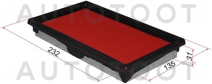 Фильтр воздушный металл 1.6 (HR16DE) -JDA2011V Just Drive для NISSAN NOTE, NISSAN AD, NISSAN BLUEBIRD SYLPHY, NISSAN TIIDA