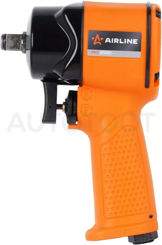 Гайковерт пневматический ударный композитный 1/2"DR 610Нм PRO компакт - Артикул ATAZ121 - Производитель Airline - Фото, Отзывы, Цены