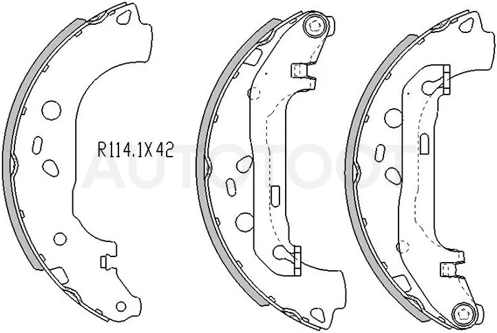 Колодки тормозные барабанные Ford Focus 04-11 / Mazda 3 03-09 - Артикул STB3YH2638Z - Производитель Sat - Фото, Отзывы, Цены