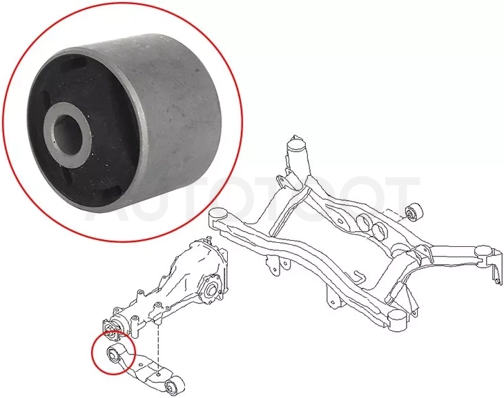 Сайлентблок редуктора Subaru Forester 07-19 / Impreza 07-14 - Артикул ST41310AG022BU1 - Производитель Sat - Фото, Отзывы, Цены