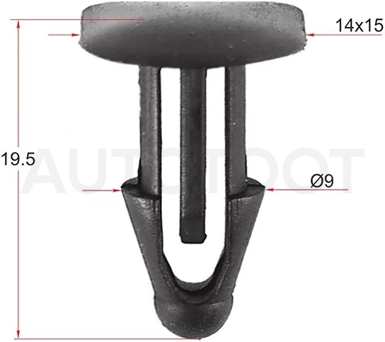 Клипса фиксатор TOYOTA/LEXUS (Продажа по 10шт)