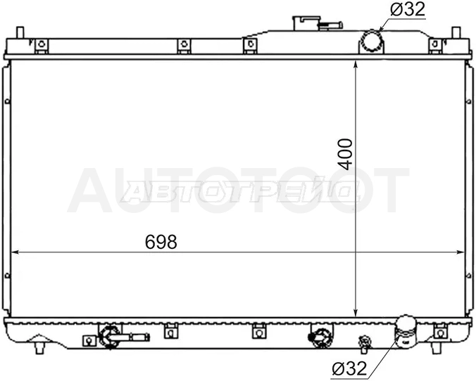 Радиатор Honda Stepwgn 96-01 - Артикул HD0009RF1 - Производитель Sat - Фото, Отзывы, Цены