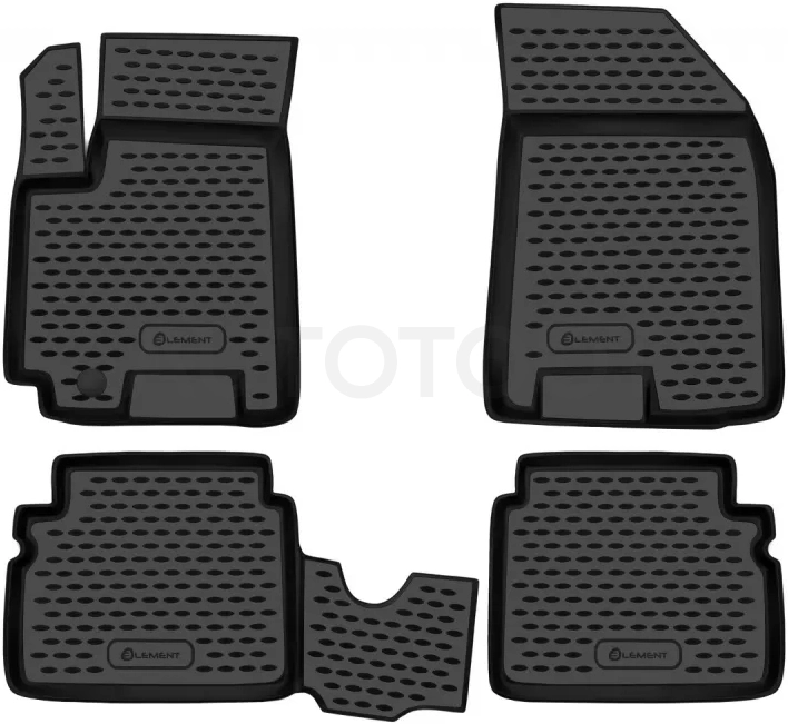 Коврики в салон CHEVROLET Aveo 2004-2012, 4 шт. (полиуретан) / Шевроле Авео - Артикул NLC0806210K - Производитель Element - Фото, Отзывы, Цены