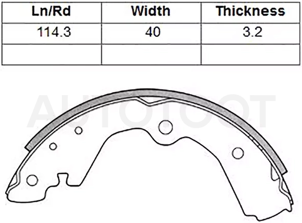 Колодки тормозные барабанные -JBS0004 Just Drive для NISSAN AD, NISSAN WINGROAD