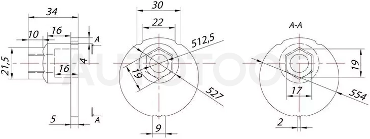 Гайка эксцентрика нижнего рычага TOYOTA FJ CRUISER/SURF/LAND CRUISER/LEXUS GX470/SEQUOIA/TUNDRA 95
