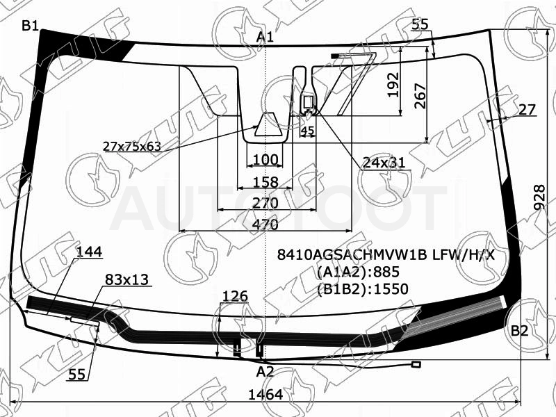 Стекло лобовое с обогревом щеток +дд +камера в клей TOYOTA RAV4 #C4# 15-