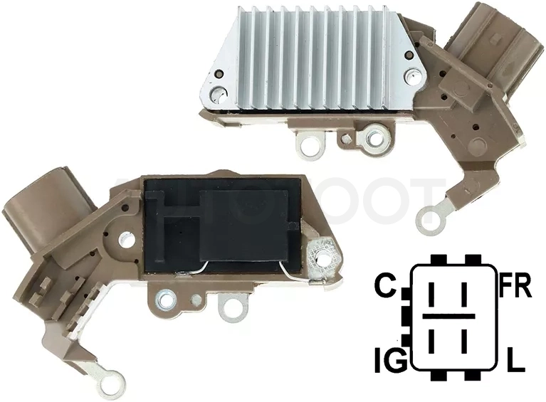 Реле-регулятор напряжения генератора TOYOTA COROLLA/FIELDER/RUNX/ALLEX ZZE12#/PREMIO/ALLION 24#/CALDINA Z
