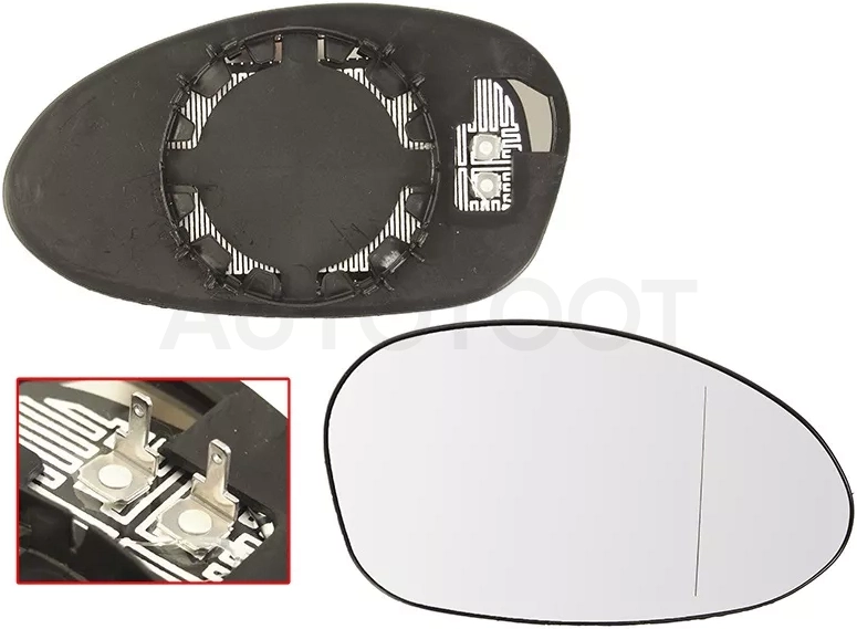 Полотно зеркала BMW 1-Series 04-07 / 3-Series 05-10 (Справа/ Обогрев/ асферическое) - Артикул ST1210032 - Производитель Sat - Фото, Отзывы, Цены