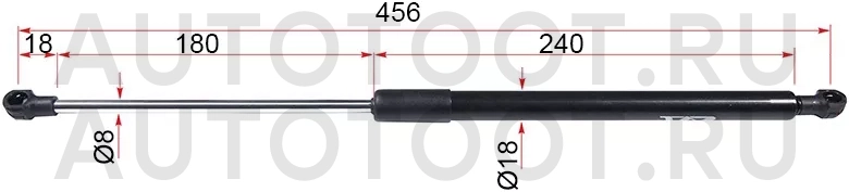 Амортизатор крышки багажника левый -ST689600W110 Sat для TOYOTA CALDINA