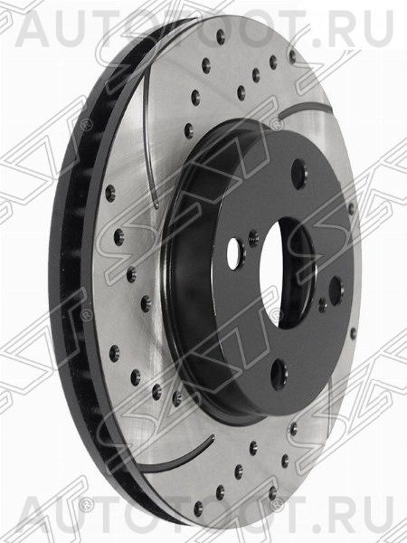 Диск тормозной передний перфорированные комплект -ST4351212620PF Sat для TOYOTA COROLLA
