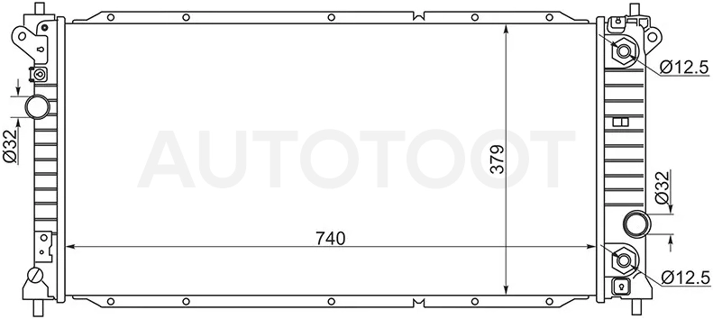 Радиатор SsangYong Actyon 11 - Артикул SY0005 - Производитель Sat - Фото, Отзывы, Цены