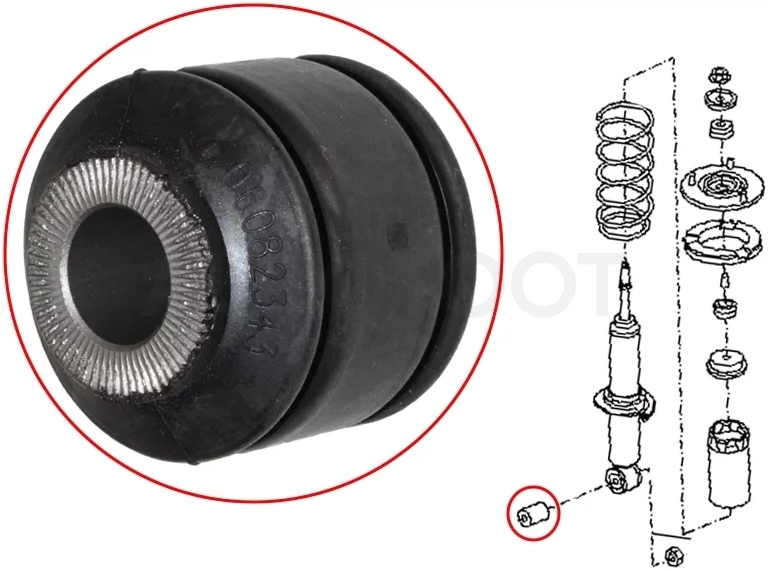 Сайлентблок Nissan Pathfinder 04-14 / Frontier 04-21 / Navara 04-15 - Артикул 562195X00A - Производитель Nissan - Фото, Отзывы, Цены