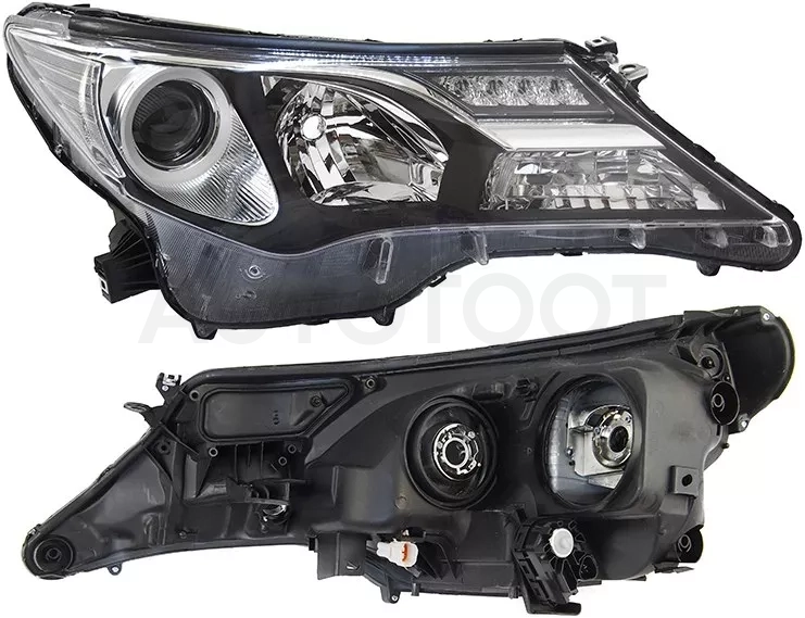 Фара Toyota RAV4 (XA40) 12-15 (Справа/ Галоген/ ДХО/ С электрокорректором)