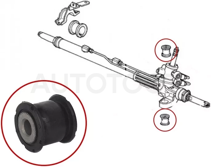 Сайлентблок рулевой рейки Honda Accord 02-08 / Stepwgn 01-05
