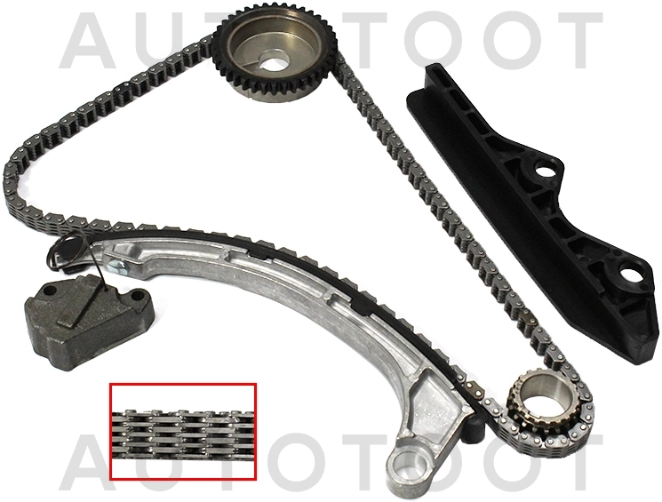 Комплект цепи ГРМ CR10DE / CR12DE / CR14DE -TKNS232G Sat для NISSAN MARCH, NISSAN NOTE, NISSAN AD, NISSAN CUBE