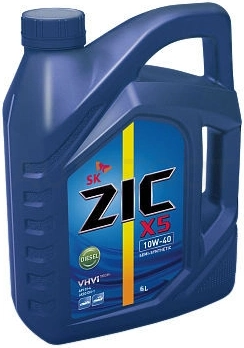 10W-40 A3/B4 6л масло моторное ZIC X5 Diesel полусинтетика - Артикул 172660 - Производитель ZIC - Фото, Отзывы, Цены