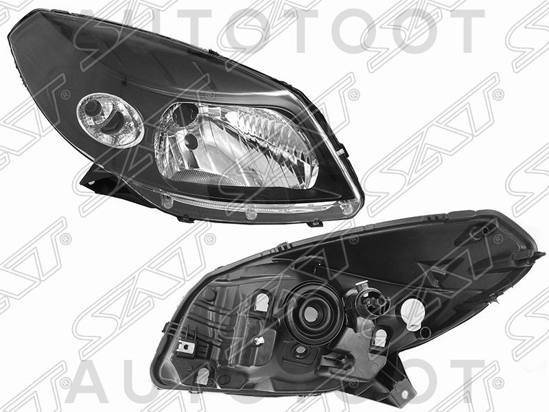 Фара правая (черная) -ST5511170R Sat для RENAULT SANDERO
