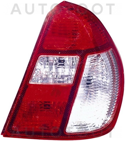 Фонарь задний правый (красно-белый) -5511932RUECR Depo для RENAULT CLIO, RENAULT CLIO SYMBOL