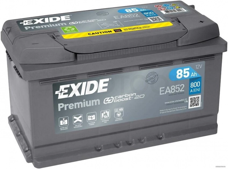 Аккумулятор EXIDE 85Ah 800A обратная полярность(-+)