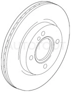 Диск тормозной передний -STDF7133251A Sat для MAZDA 2 (DEMIO)