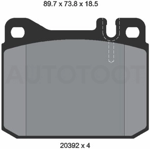 Колодки тормозные передние -05P211 AP для MERCEDES S-CLASS