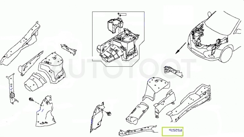 Рамка радиатора левая -STDT660092 Sat для NISSAN QASHQAI