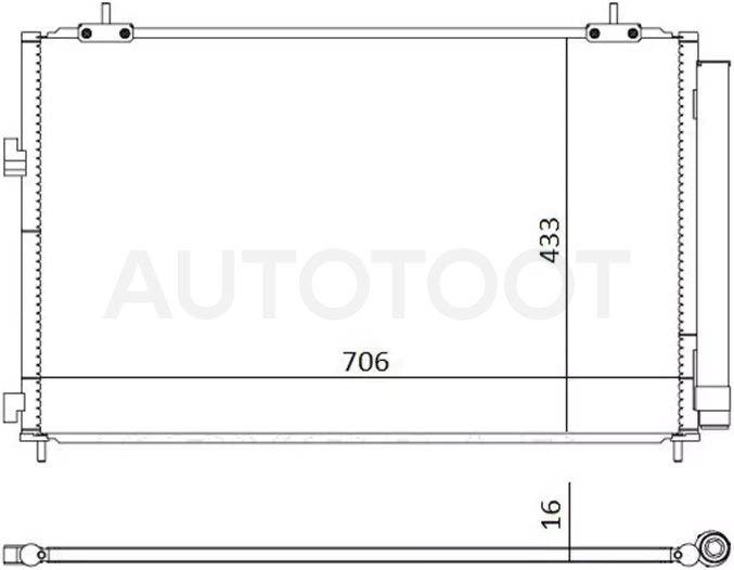 Радиатор кондиционера Toyota RAV4 (XA40) 12-19 - Артикул STTYY43940 - Производитель Sat - Фото, Отзывы, Цены