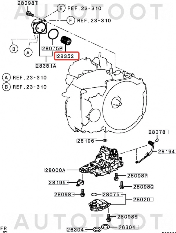 Фильтр маслоохладителя вариатора -ST317261XF00 Sat для NISSAN TEANA, MITSUBISHI LANCER, MITSUBISHI ASX, MITSUBISHI OUTLANDER, CITROEN C-CROSSER, NISSAN JUKE