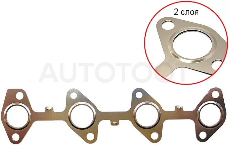 Прокладка выпускного коллектора TOYOTA PRADO/HILUX 1KZ-TE/1-2KD-FTV 93