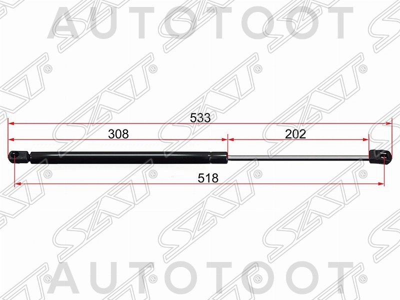 Амортизатор крышки багажника левый=правый -ST817712E000 Sat для HYUNDAI TUCSON