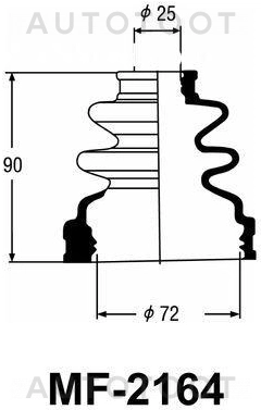 Пыльник шрус внутренний 72*90*25 -FB2164 Motus для TOYOTA COROLLA, TOYOTA SPRINTER, TOYOTA CHASER, TOYOTA CRESTA, TOYOTA HARRIER, TOYOTA HIGHLANDER, TOYOTA RAV4, TOYOTA MARK 2, TOYOTA MARK II BLIT