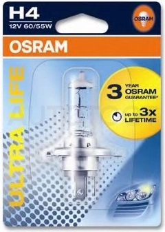 Лампа H4  (60/55W) Ultra Life 12V Osram