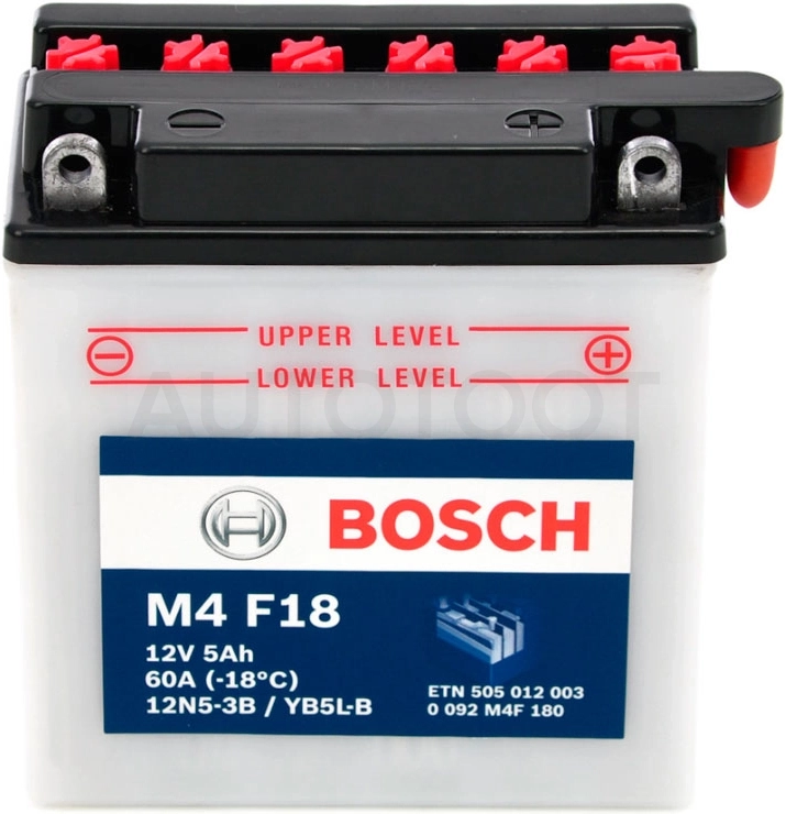 Аккумулятор BOSCH 5Ah 60A обратная полярность(-+)