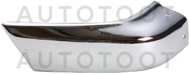 Боковина бампера передняя правая (с отверстием под расширитель, хром) -  для NISSAN PATHFINDER, NISSAN TERRANO