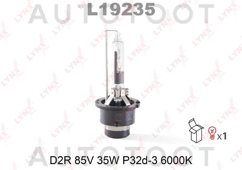 Лампа ксенон D2R LYNXauto 6000K - Артикул L19235 - Производитель LYNXauto - Фото, Отзывы, Цены