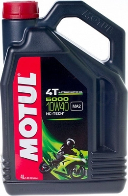 10W-40 масло четырехтактное Motul 5000 4T 4л - Артикул 104056 - Производитель MOTUL - Фото, Отзывы, Цены