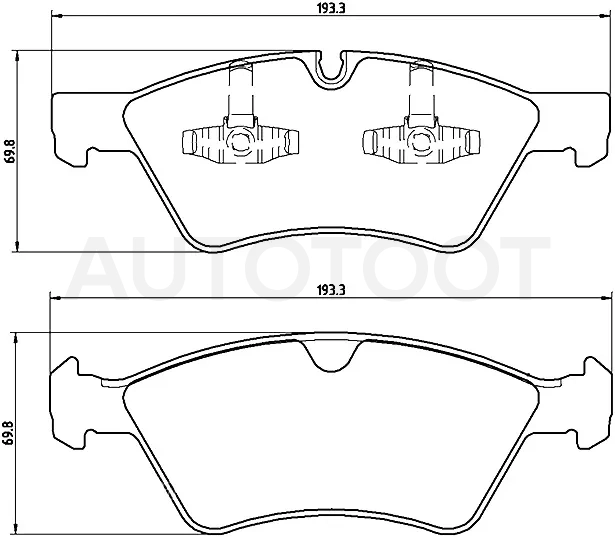 Колодки тормозные (Спереди) Mercedes-Benz E-Class 02-09 / M-Class 05-11 / GL-Class 06-12 / R-Class 05-13