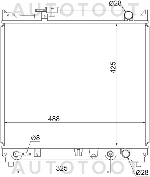 Радиатор охлаждения MT 1.6L -1026876SX Stellox для SUZUKI VITARA