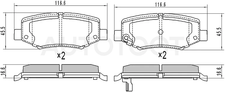 Колодки тормозные зад DODGE NITRO 07-/JEEP CHEROKEE IV 07-/WRANGLER 06- -ST68003776AA Sat для BYD BYD
