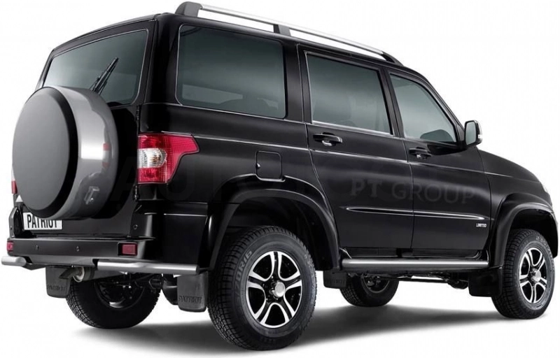 UAZ Patriot 2014-  Защита заднего бампера угловая Ø63мм (НПС) - Артикул 05020301 - Производитель PT Group - Фото, Отзывы, Цены