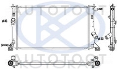 Радиатор охлаждения AT -MZ0001CP Sat для MAZDA 5 (PREMACY)