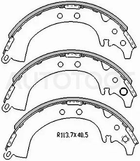 Колодки тормозные барабанные Toyota RAV4 (XA10,CA20) 94-05 / Cami 99-06